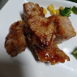 豚角切り肉の甘辛煮